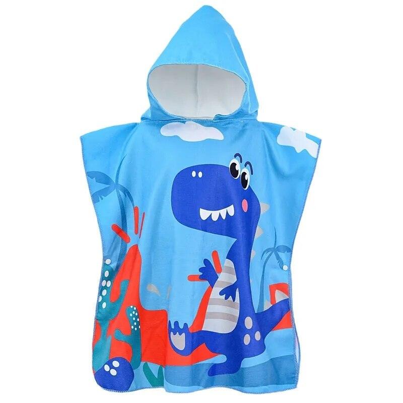 Toalha Poncho Infantil Com Capuz