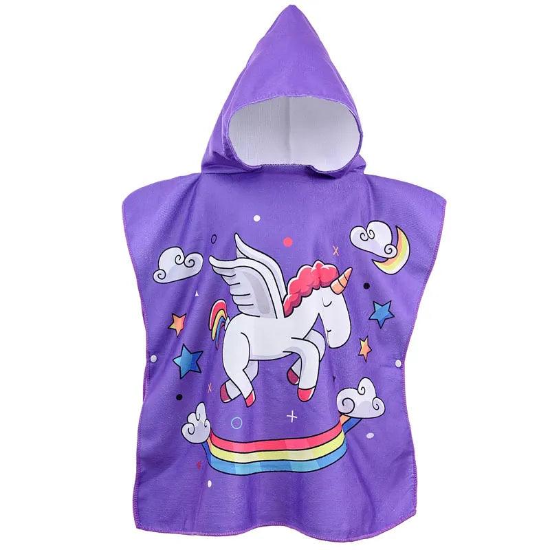 Toalha Poncho Infantil Com Capuz