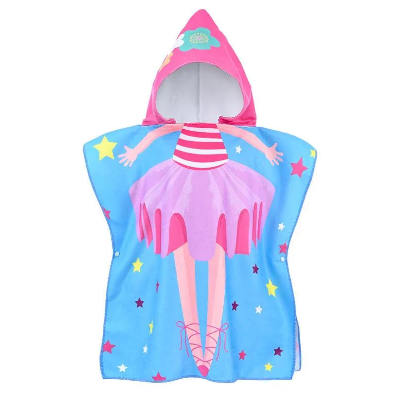 Toalha Poncho Infantil Com Capuz