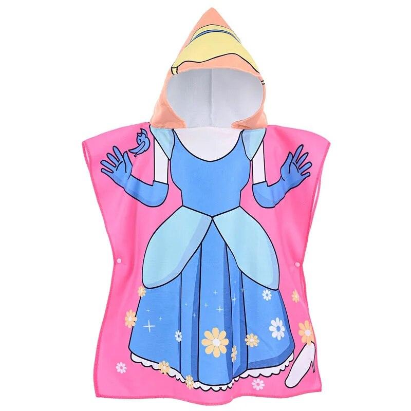 Toalha Poncho Infantil Com Capuz