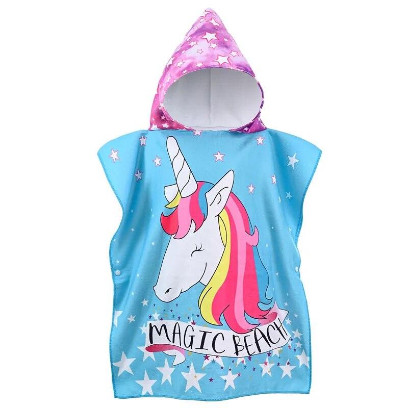 Toalha Poncho Infantil Com Capuz